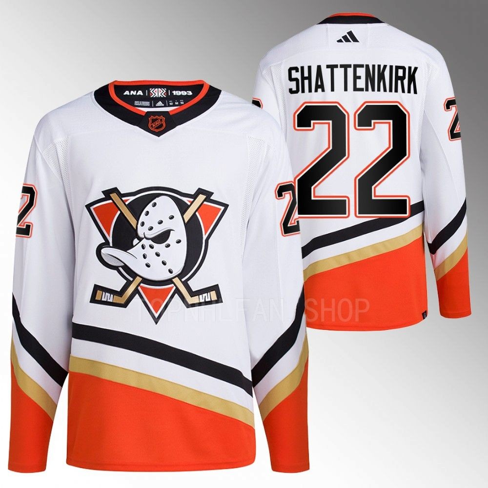Kevin Shattenkirk Anaheim Ducks Reverse Retro 2.0 Authentic Primegreen White 2022 Jersey