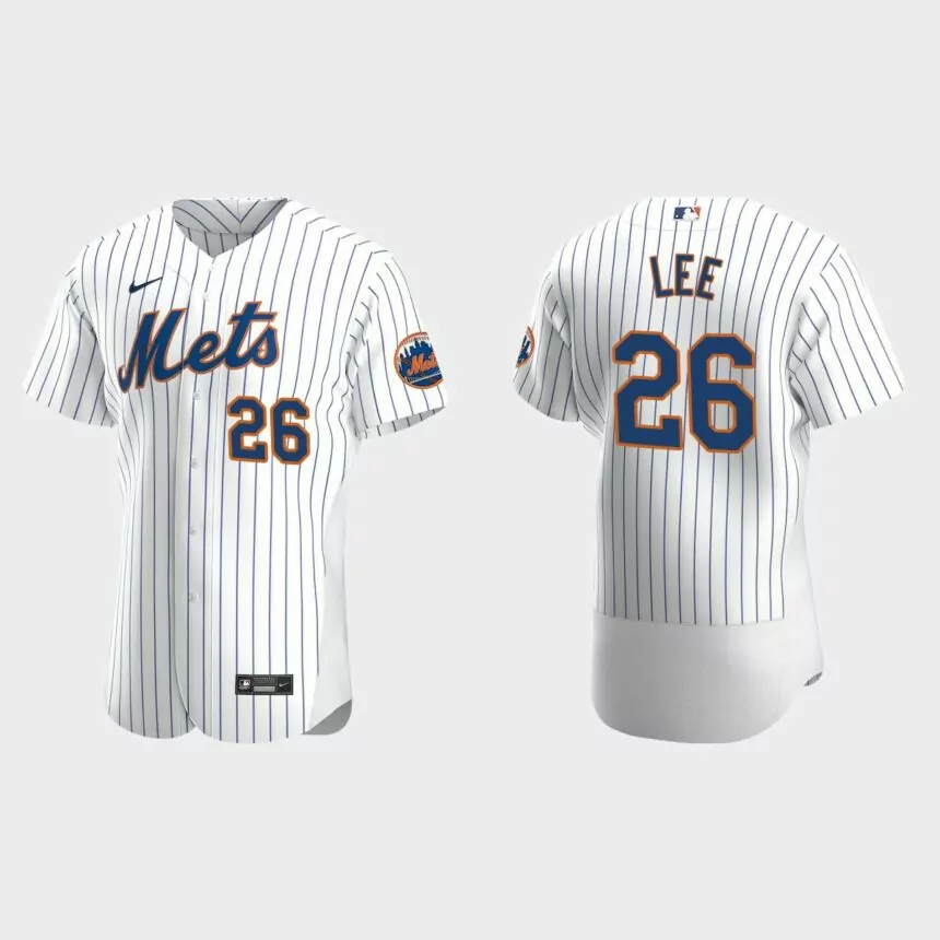 Khalil Lee New York Mets Authentic Home Jersey – White