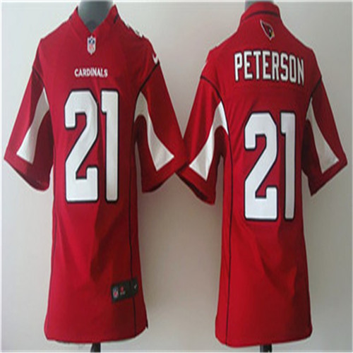 Kid's Arizona Cardinals #21 Patrick Peterson Red Nik Game Stitched Jersey