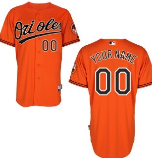 Kid's Baltimore Orioles Customized Orange Jersey