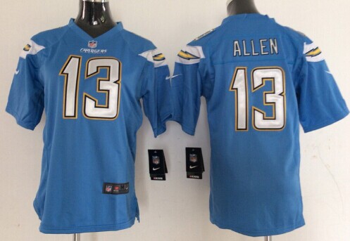 Kid's San Diego Chargers #13 Keenan Allen 2013 Light Blue Nik Game Jersey