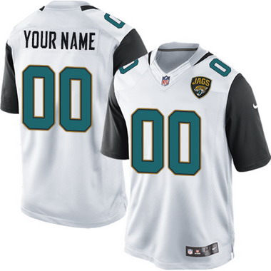 Kids' Nike Jacksonville Jaguars Customized Nike White Limited Jersey