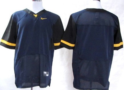 Kids' West Virginia Mountaineers Customized 2013 Navy Blue Elite Jersey