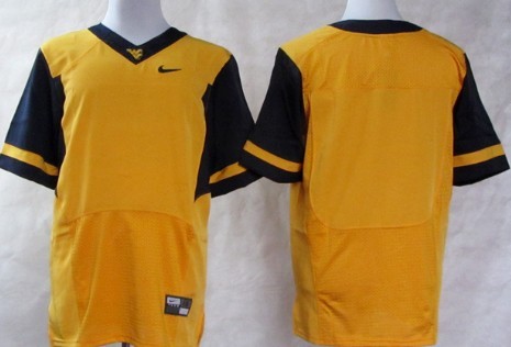 Kids' West Virginia Mountaineers Customized 2013 Yellow Elite Jersey