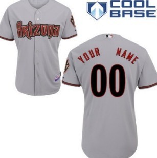Kids Arizona Diamondbacks Customized Gray Jersey