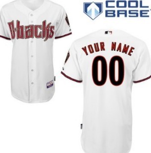 Kids Arizona Diamondbacks Customized White Jersey