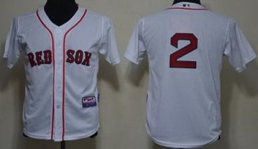 Kids Boston Red Sox 2 Jacoby Ellsbury White MLB Jerseys