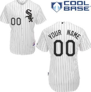 Kids Chicago White Sox Customized White Pinstripe Jersey