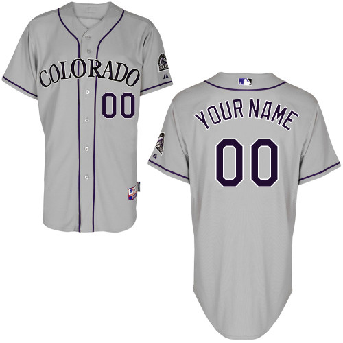 Kids Colorado Rockies Customized 2012 Gray Jersey