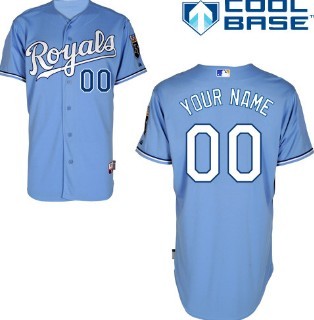 Kids Kansas City Royals Customized Light Blue Jersey