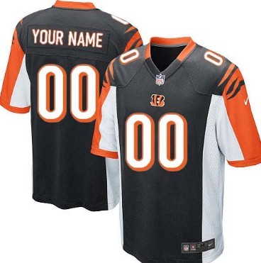 Kids Nike Cincinnati Bengals Customized Black Limited Jersey