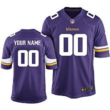 Kids Nike Minnesota Vikings Customized Purple Limited Jersey