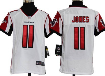 Kids Nike NLF Game Jersey Atlanta Falcons #11 Julio Jones White
