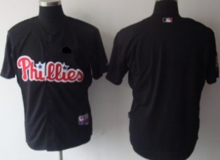 Kids Philadelphia Phillies Customized Black Jersey