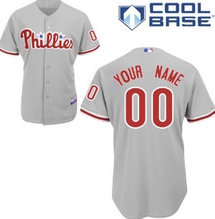 Kids Philadelphia Phillies Customized Gray Jersey
