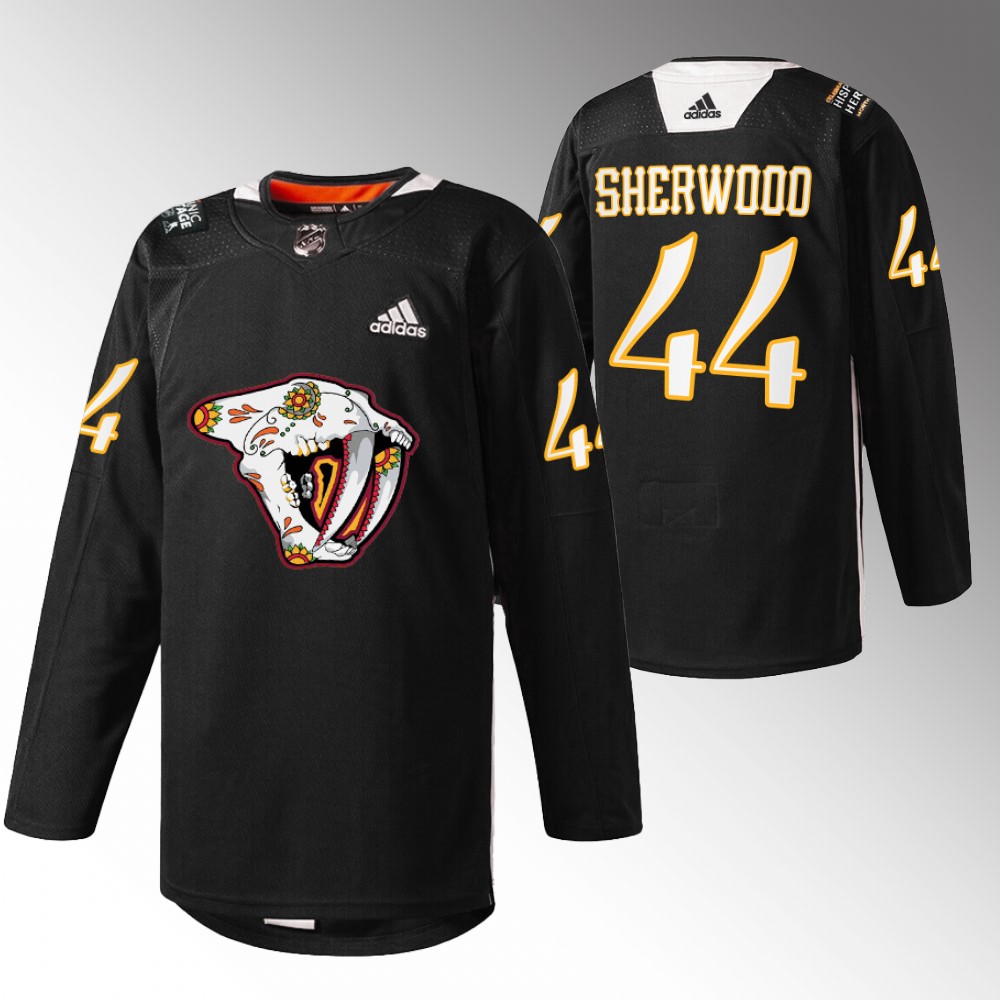 Kiefer Sherwood Predators Hispanic Heritage 2022 Jersey Black Warmup