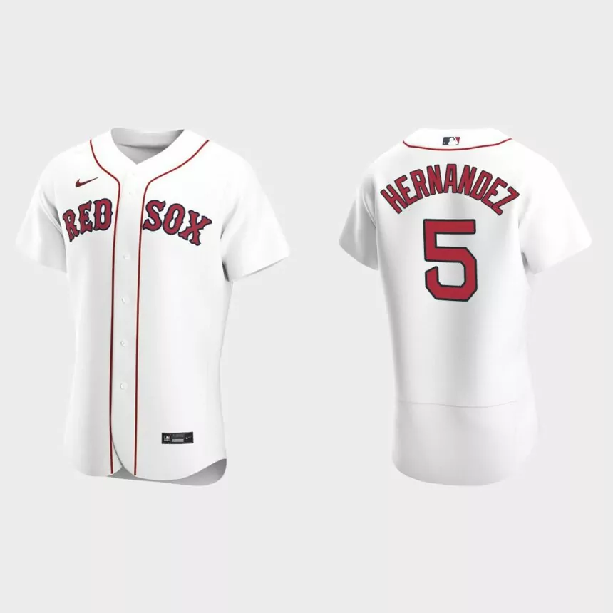 Kike Hernandez Boston Red Sox Authentic Home Jersey – White
