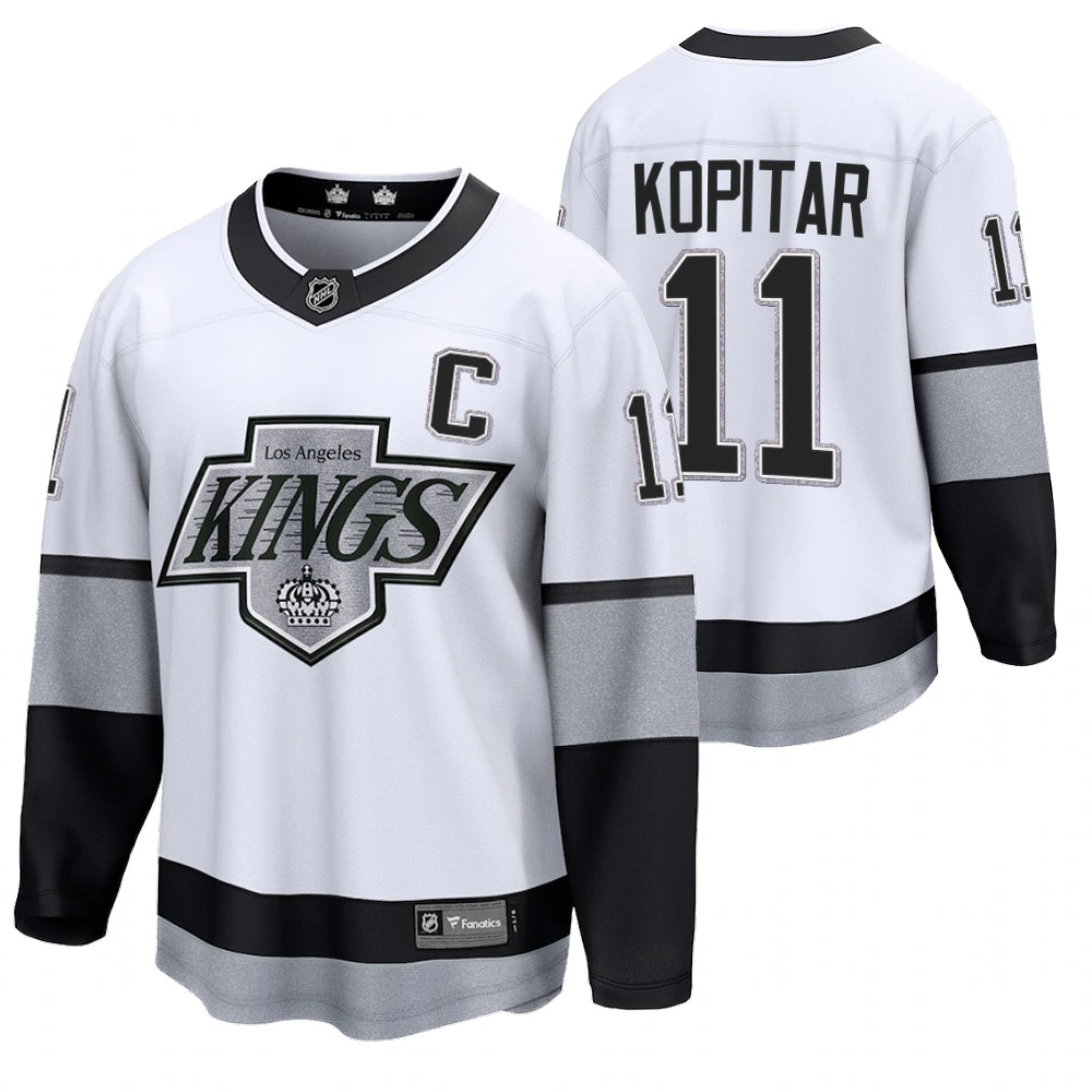 Kings #11 Anze Kopitar White Alternate Jersey