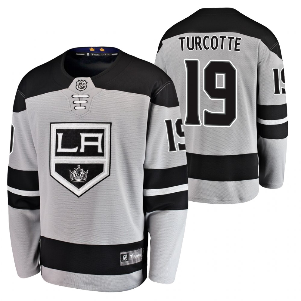 Kings #19 Alex Turcotte sliver Alternate Jersey