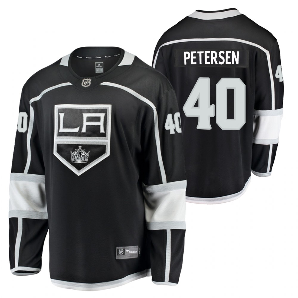 Kings #40 Calvin Petersen Black 2020-21 Home Jersey