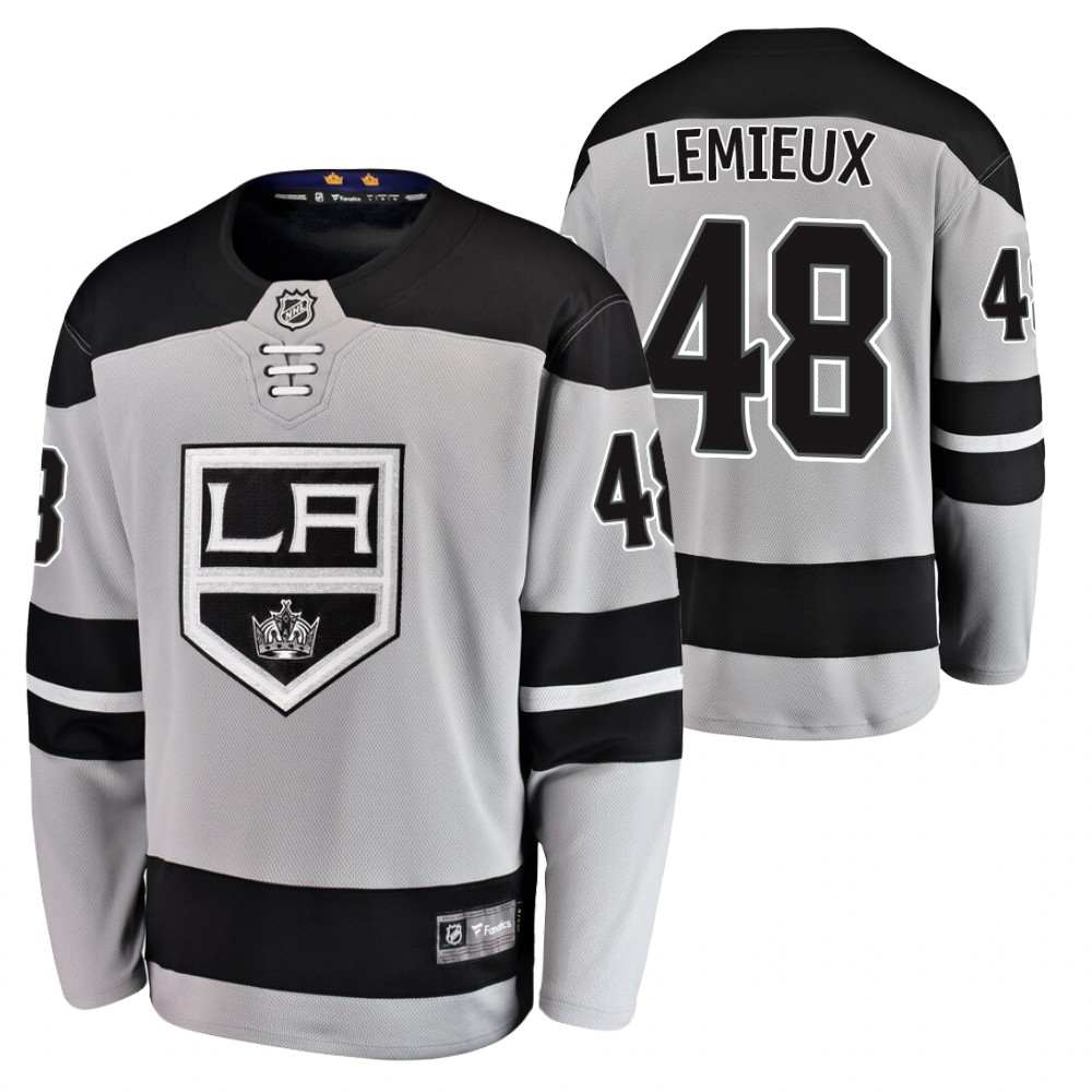 Kings #48 Brendan Lemieux Gray 2021 Alternate Jersey