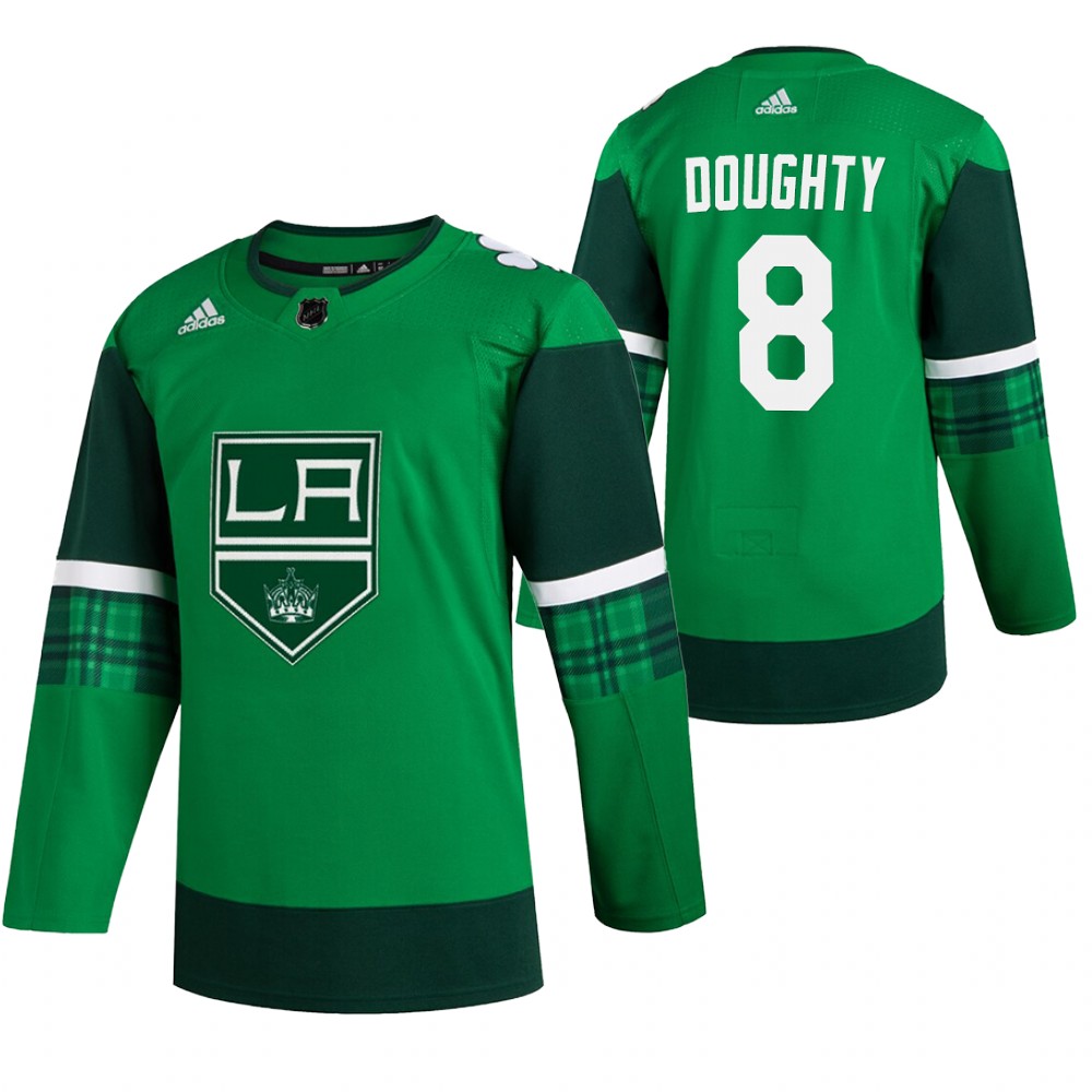 Kings #8 Drew Doughty 2020 St Paddy's Day Jersey Green