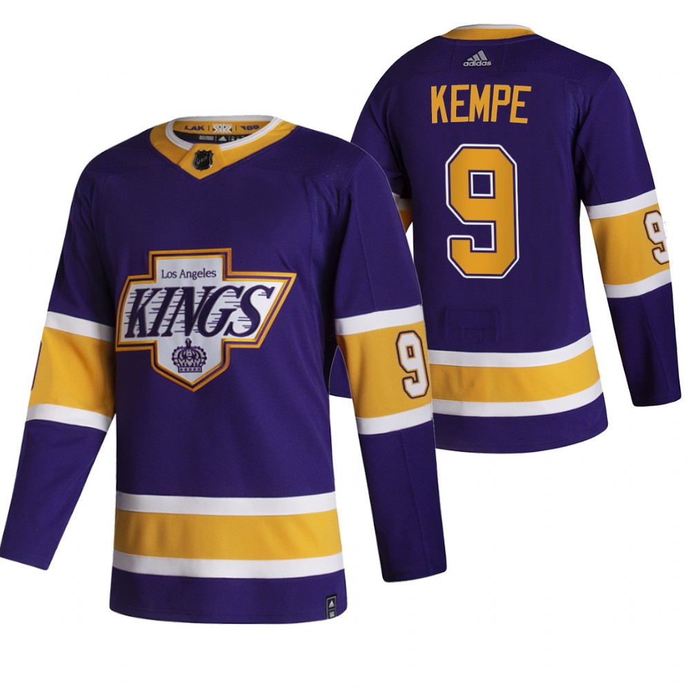Kings 2021 Reverse Retro #9 Adrian Kempe Purple Jersey Authentic