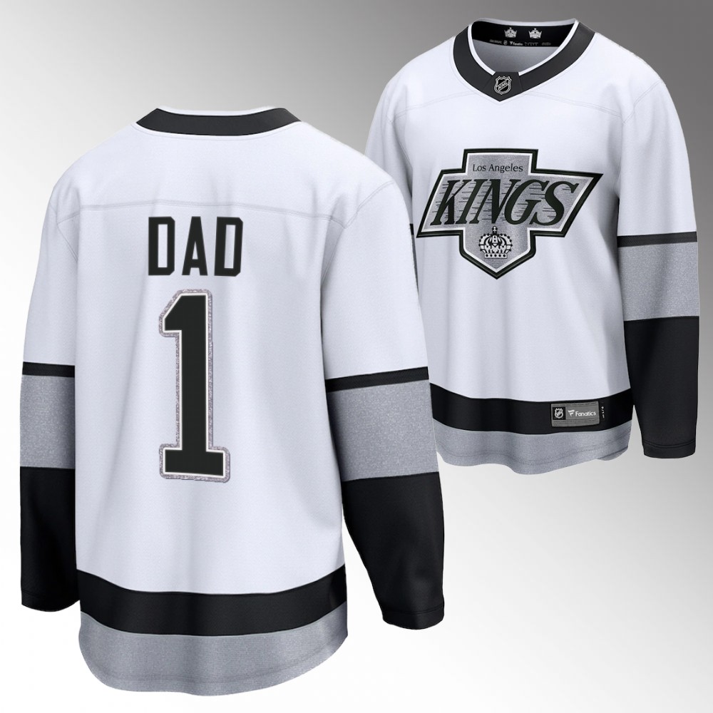 Kings 2022 Fathers Day Gift White Jersey NO.1 Dad