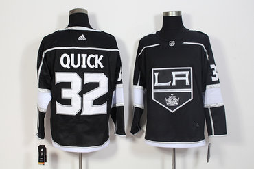 Kings 32 Jonathan Quick Black Adidas Jersey