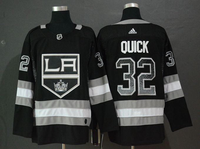 Kings 32 Jonathan Quick Black Drift Fashion Adidas Jersey