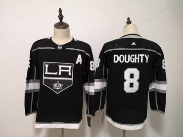 Kings 8 Drew Doughty Black Women Adidas Jersey