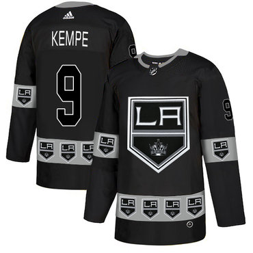 Kings 9 Adrian Kempe Black Team Logos Fashion Adidas Jersey