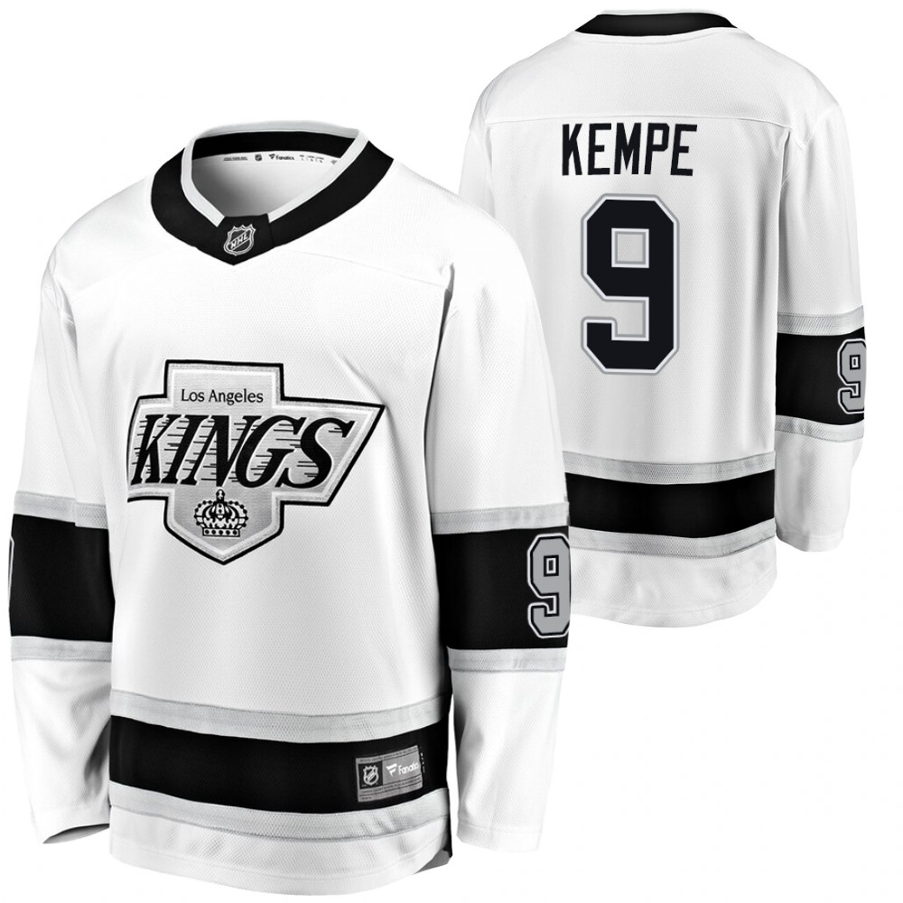 Kings Adrian Kempe White Heritage Premier Men's Jersey