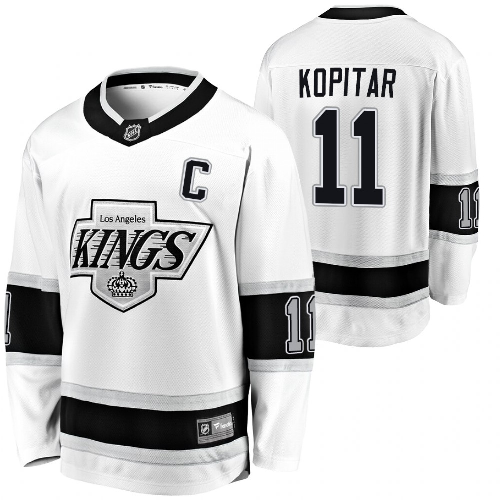 Kings Anze Kopitar White Heritage Premier Men's Jersey