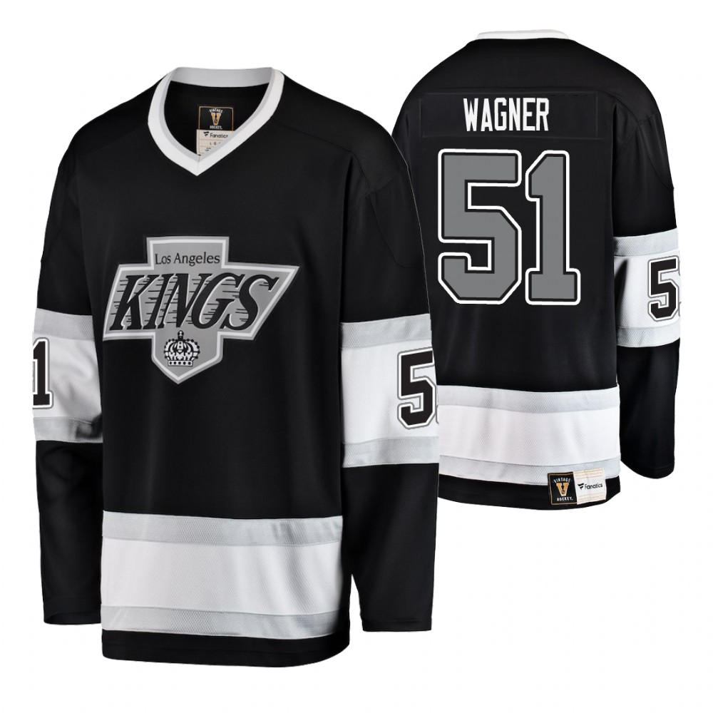 Kings Austin Wagner Black Gray Breakaway Jersey