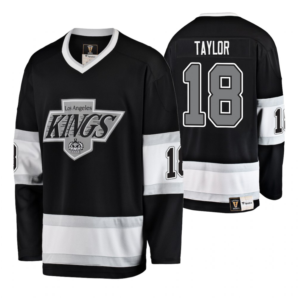 Kings Dave Taylor Black Premier Breakaway Player Heritage Jersey