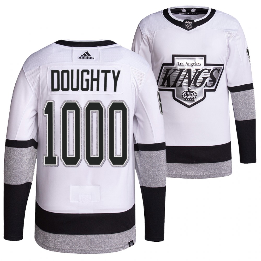 Kings Drew Doughty 1000 Career Games White Commemorative Jersey