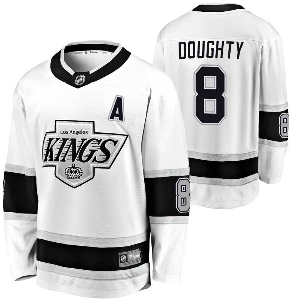 Kings Drew Doughty White Heritage Premier Men's Jersey