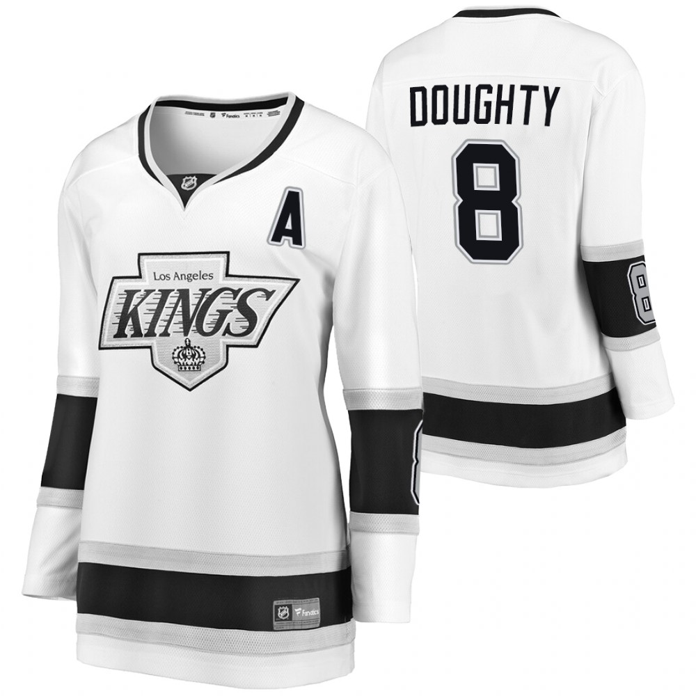 Kings Drew Doughty White Heritage Premier Women's Jersey