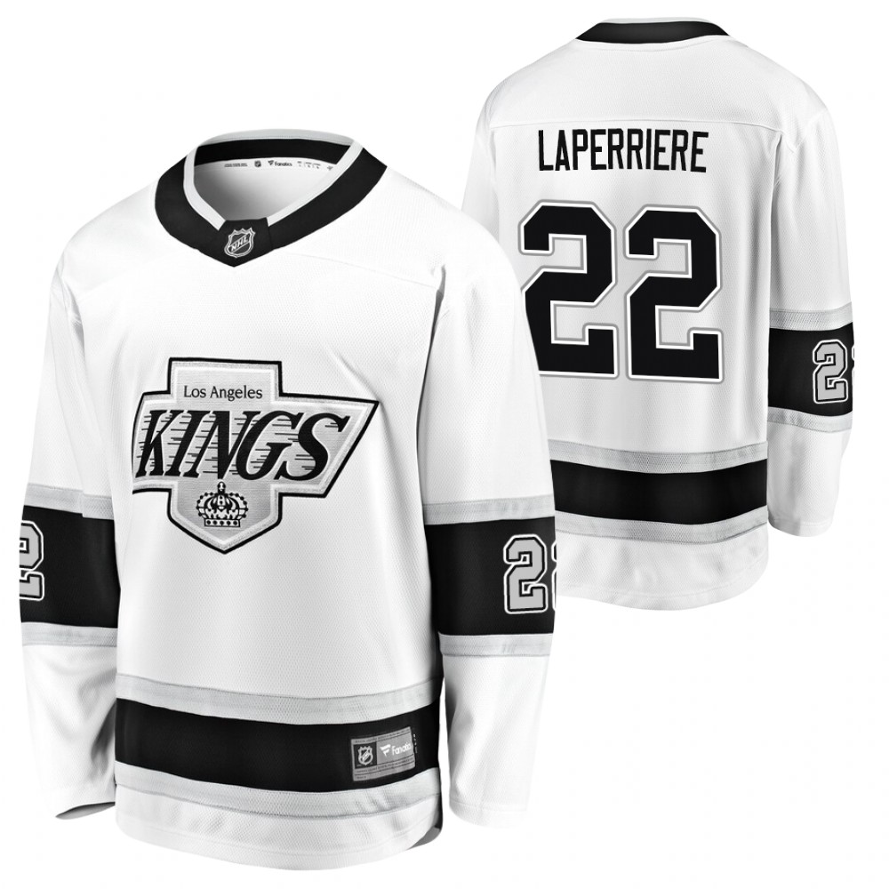 Kings Ian Laperriere White Heritage Premier Men's Jersey