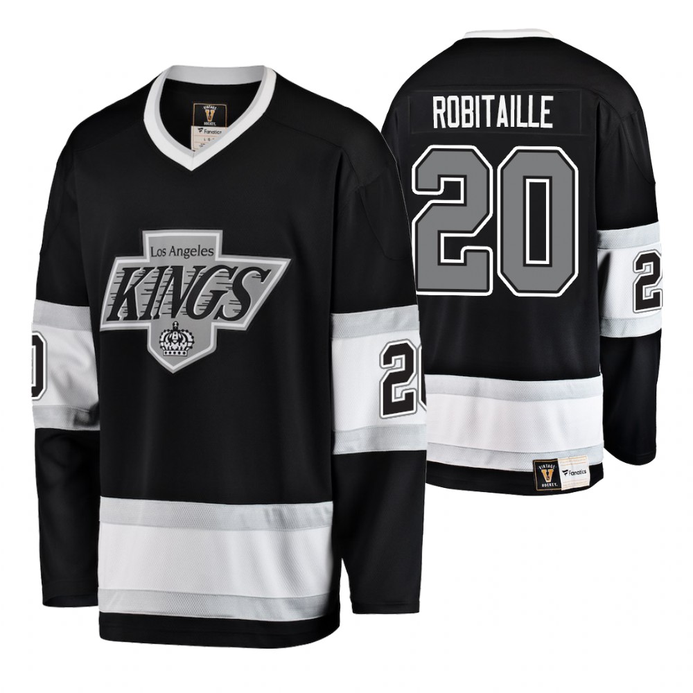 Kings Luc Robitaille Black Premier Breakaway Player Heritage Jersey