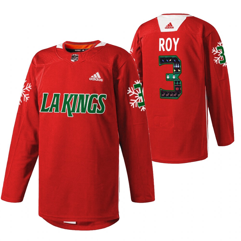Kings Matt Roy Holiday Sweater Red Warm Up Jersey