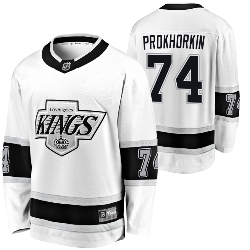 Kings Nikolai Prokhorkin White Heritage Premier Men's Jersey