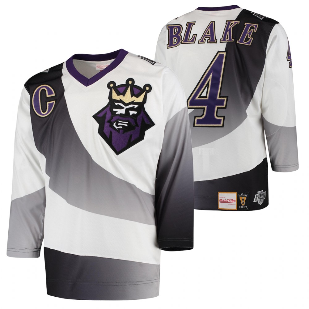 Kings Rob Blake 1995-96 Throwback White Alternate Authentic Vintage Jersey