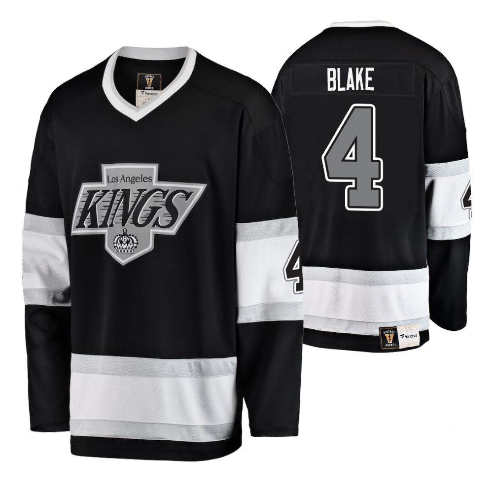 Kings Rob Blake Black Premier Breakaway Player Heritage Jersey