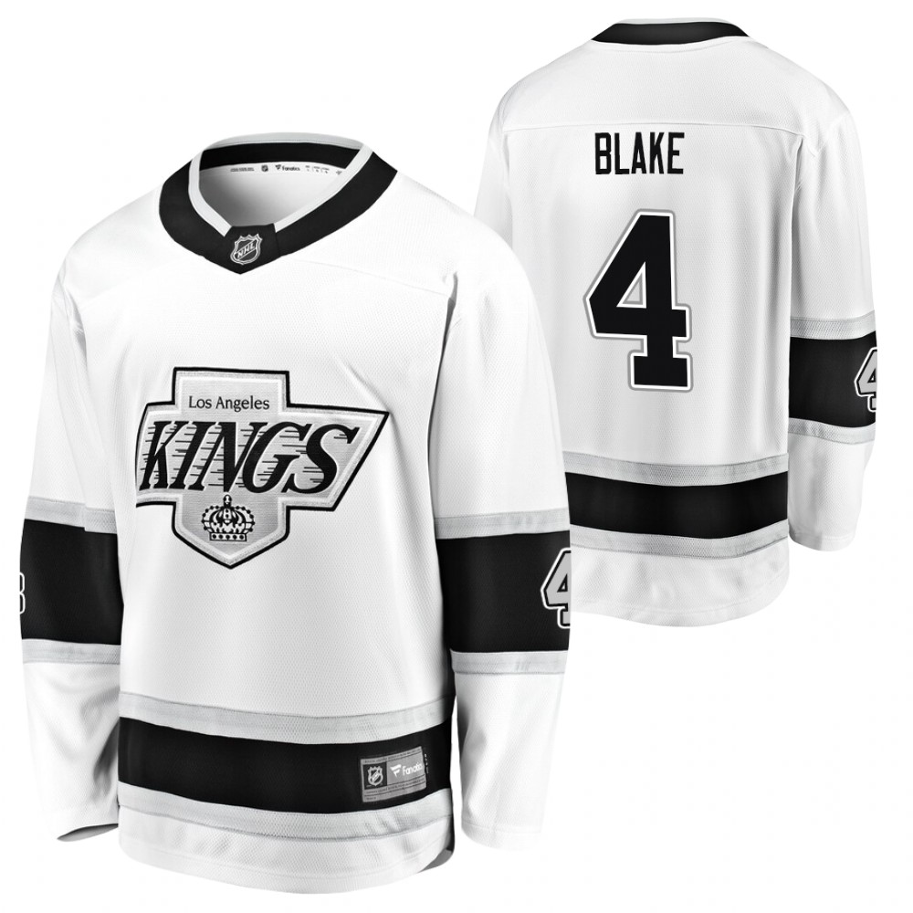 Kings Rob Blake Jersey Heritage White Premier Breakaway Player Men's