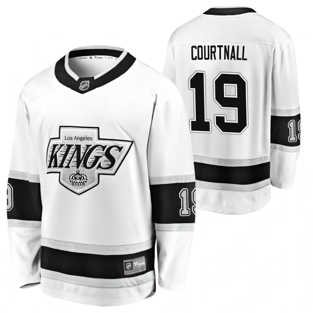 Kings Russ Courtnall White Heritage Premier Men's Jersey