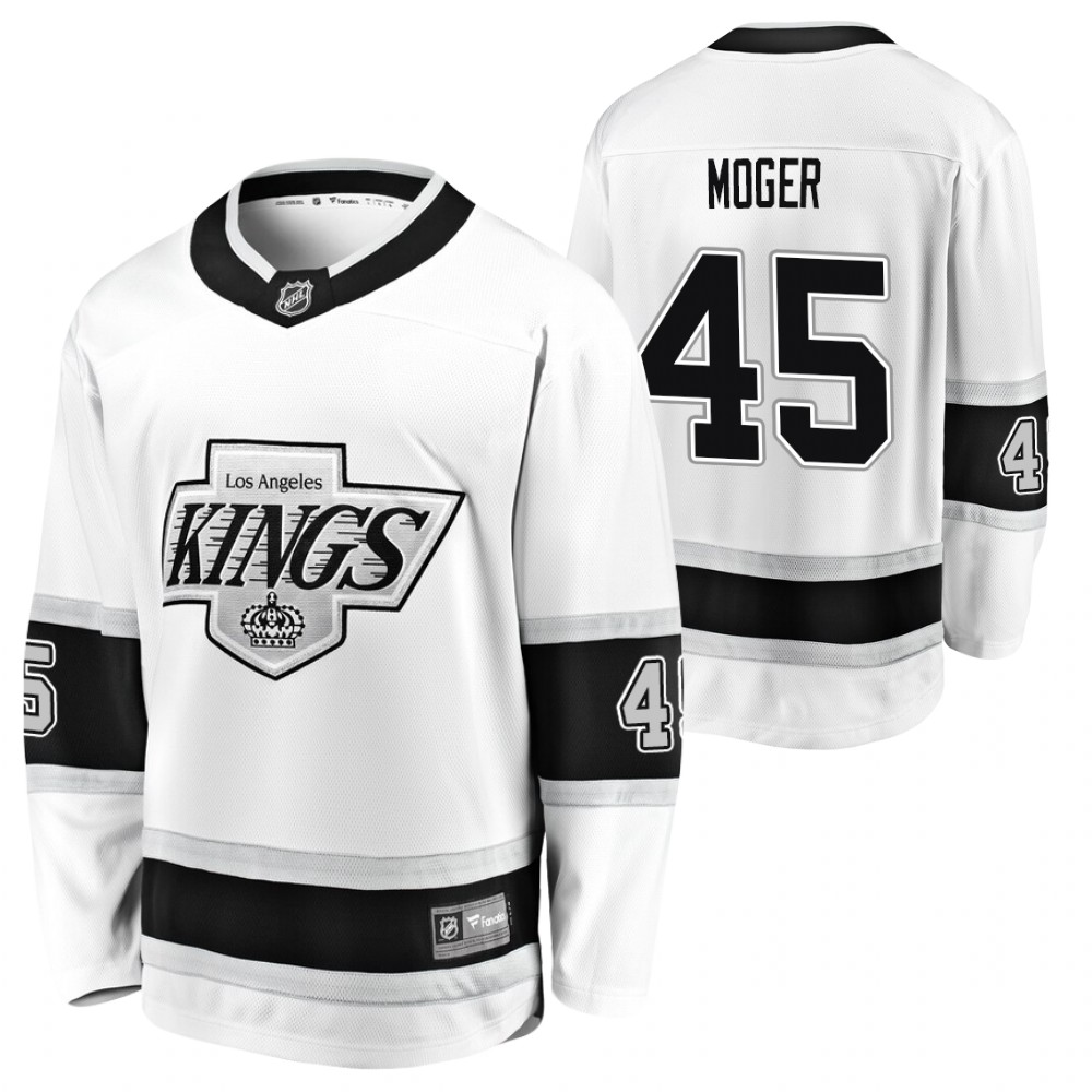 Kings Sandy Moger Jersey Heritage White Premier Breakaway Player Men's
