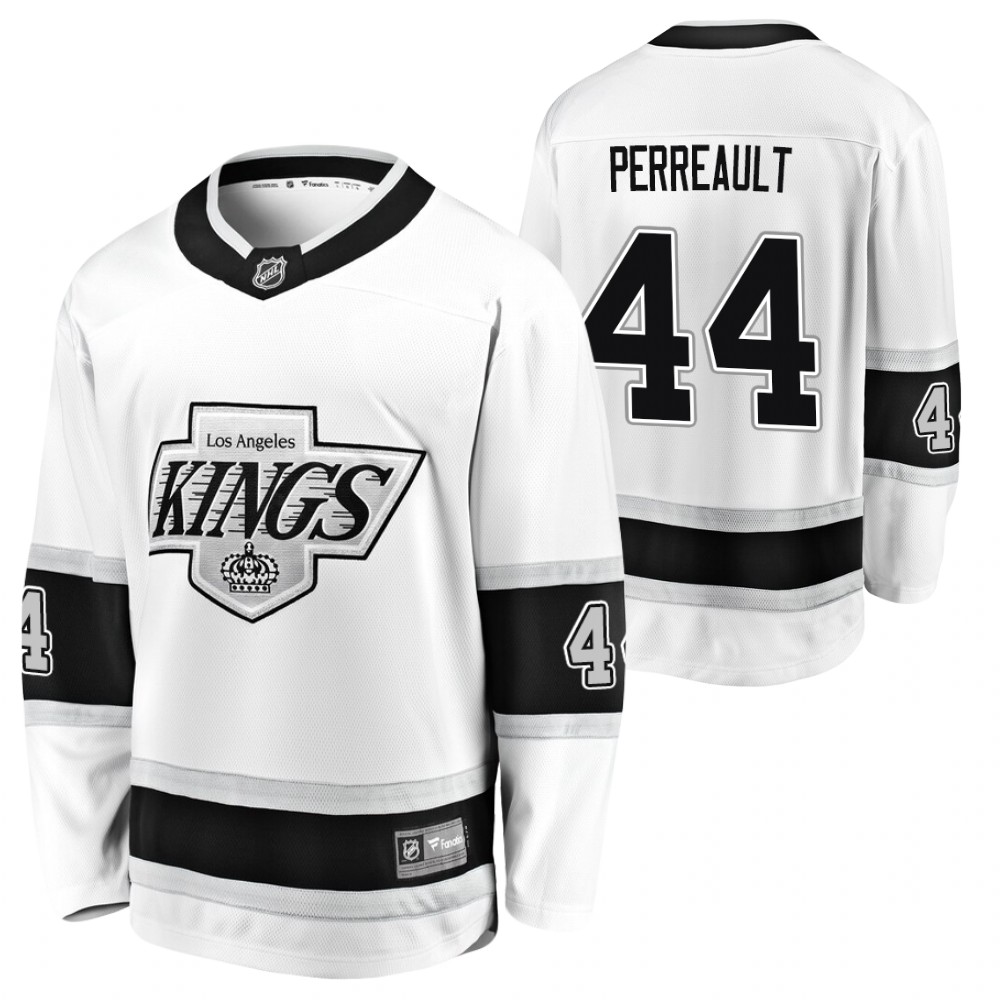 Kings Yanic Perreault Jersey Heritage White Premier Breakaway Player Men's