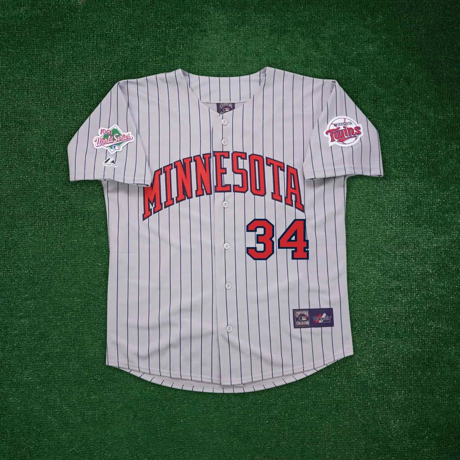 Kirby Puckett 1991 Minnesota Twins World Series Cooperstown Men's Road Jersey